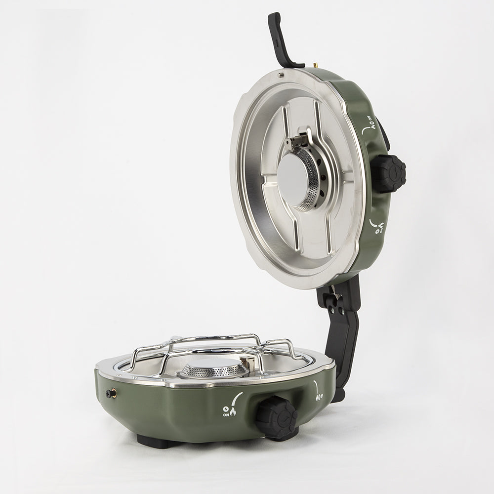 High-Pressure Double-Head Stove YC01 Green