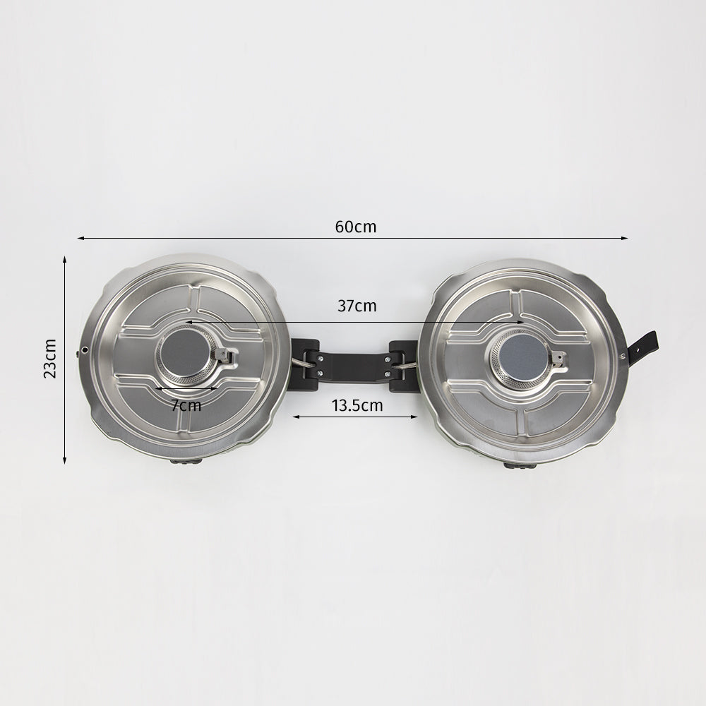 High-Pressure Double-Head Stove YC01 Green