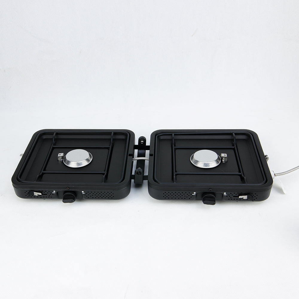 Portable  double  head  folding  gas  stove YCY01  Black