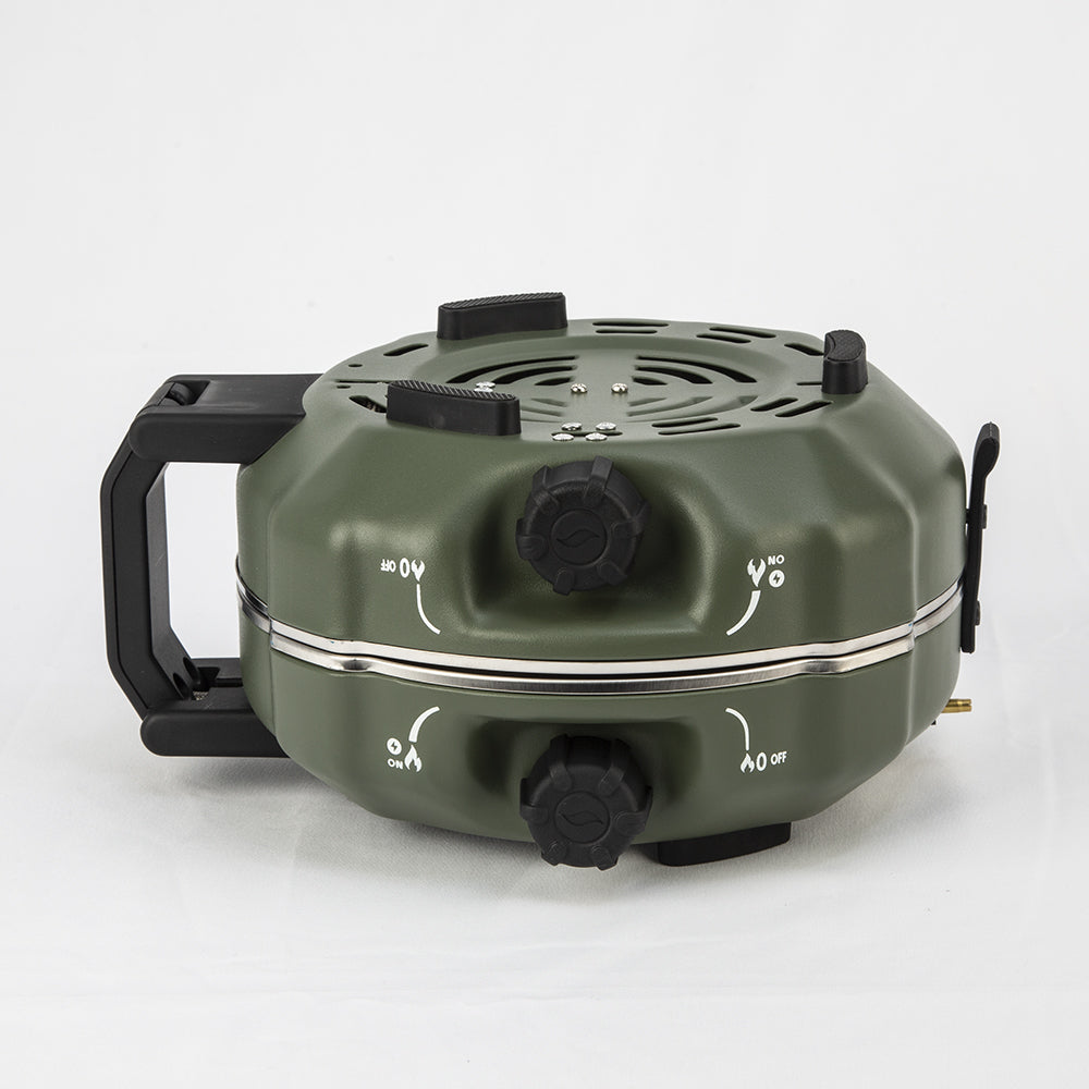 High-Pressure Double-Head Stove YC01 Green