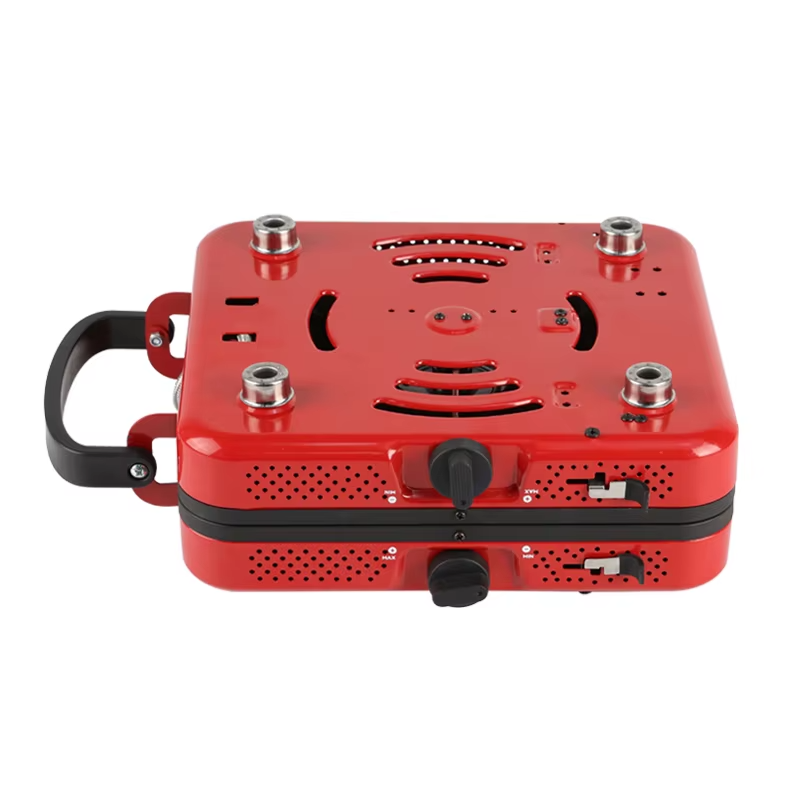 Portable  double  head  folding  gas  stove YCY01  Orange