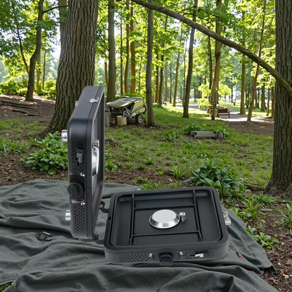 Portable  double  head  folding  gas  stove YCY01  Black