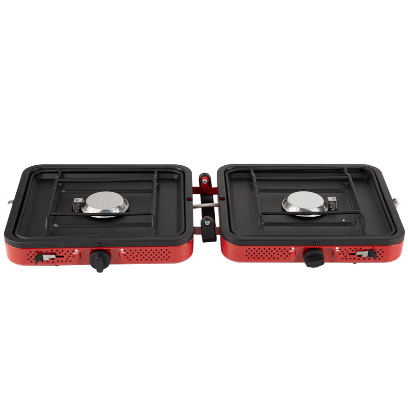 Portable  double  head  folding  gas  stove YCY01  Orange