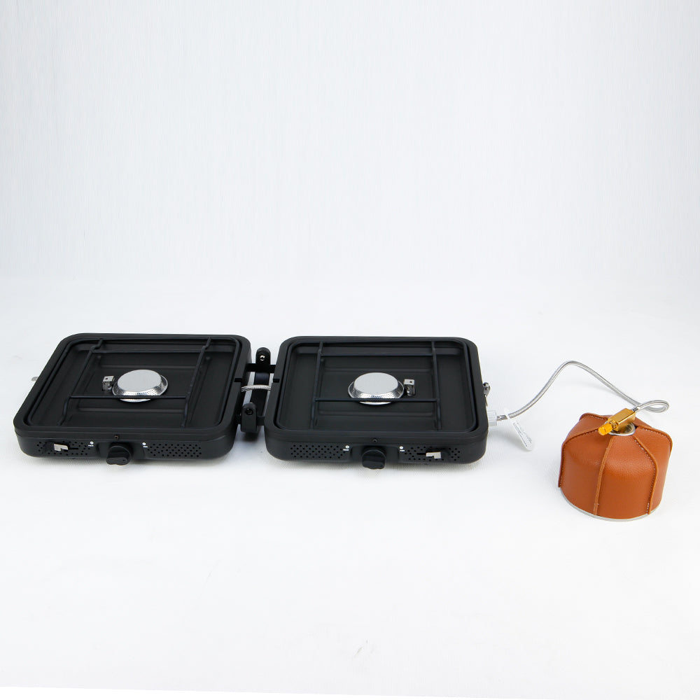 Portable  double  head  folding  gas  stove YCY01  Black