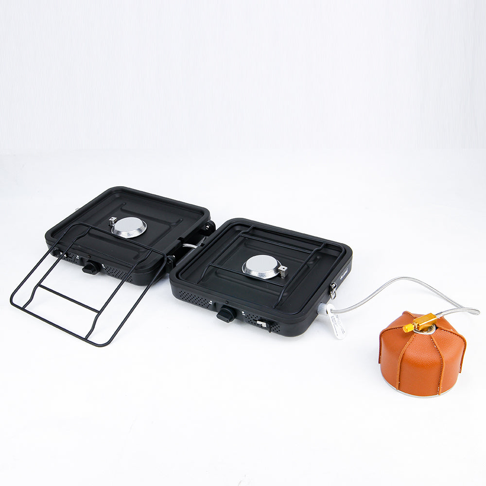 Portable  double  head  folding  gas  stove YCY01  Black
