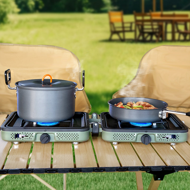 Portable  double  head  folding  gas  stove YCY01  Orange