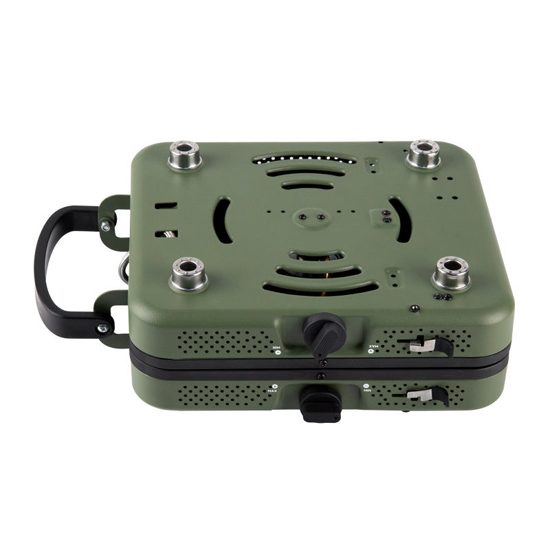 Portable  double  head  folding  gas  stove YCY01 Army Green