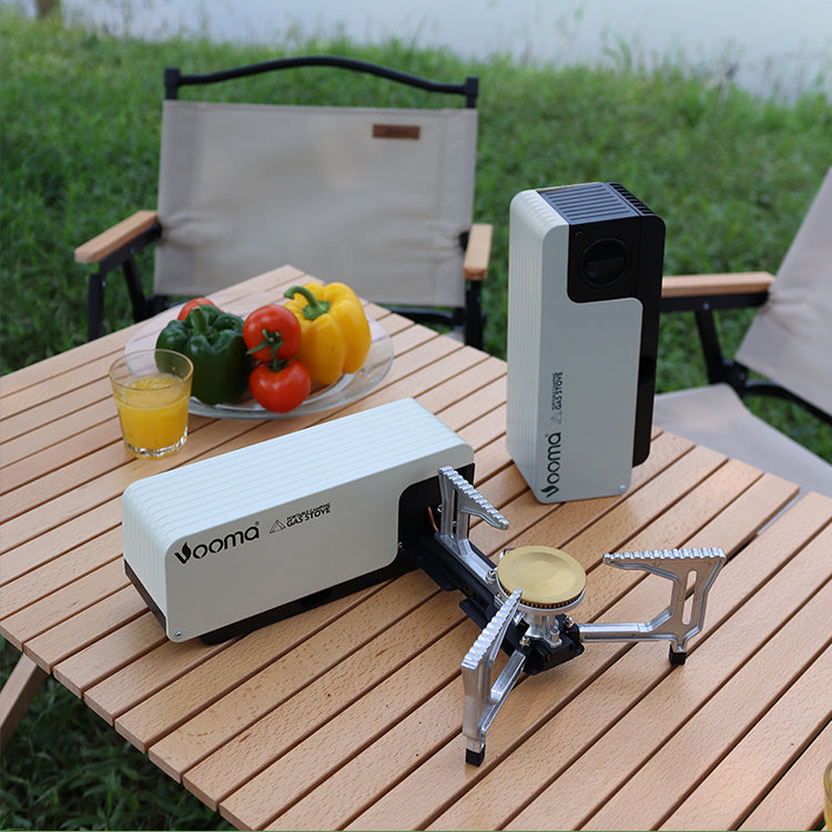 Backpacking Stove Compact StainlessSteel KS03 White